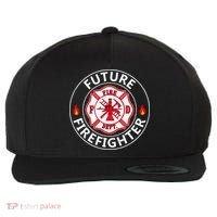 Future Firefighter Fire Fighter Badge Child Wool Snapback Cap thumb 0