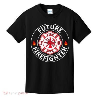 Future Firefighter Fire Fighter Badge Child Kids T-Shirt