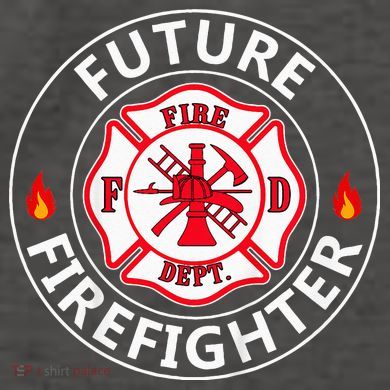 Future Firefighter Fire Fighter Badge Child Vector Backpack