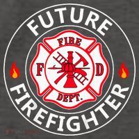 Future Firefighter Fire Fighter Badge Child Vector Backpack thumb 2