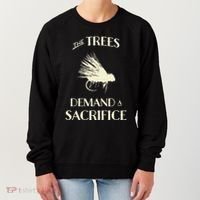 Fly Fishing For Trout Funny Fly Casting Women's Sweatshirt thumb 0