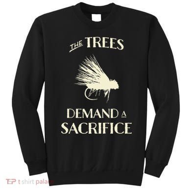 Fly Fishing For Trout Funny Fly Casting Sweatshirt