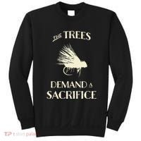 Fly Fishing For Trout Funny Fly Casting Sweatshirt thumb 0