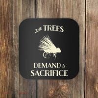 Fly Fishing For Trout Funny Fly Casting Coaster thumb 0