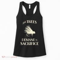 Fly Fishing For Trout Funny Fly Casting Women's Tank Top thumb 0