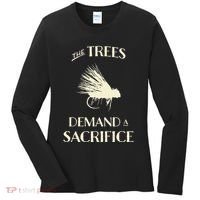 Fly Fishing For Trout Funny Fly Casting Women's Long Sleeve Shirt thumb 0