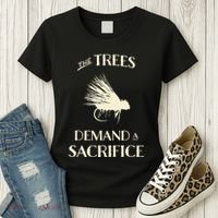 Fly Fishing For Trout Funny Fly Casting Women's T-Shirt thumb 3