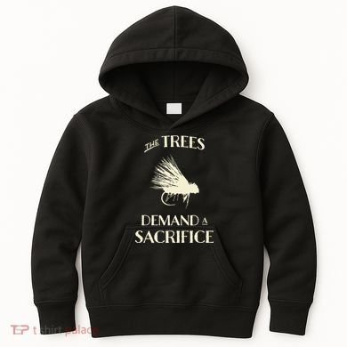 Fly Fishing For Trout Funny Fly Casting Kids Hoodie