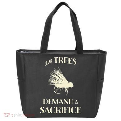 Fly Fishing For Trout Funny Fly Casting Tote Bag