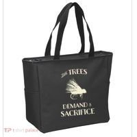 Fly Fishing For Trout Funny Fly Casting Tote Bag thumb 2