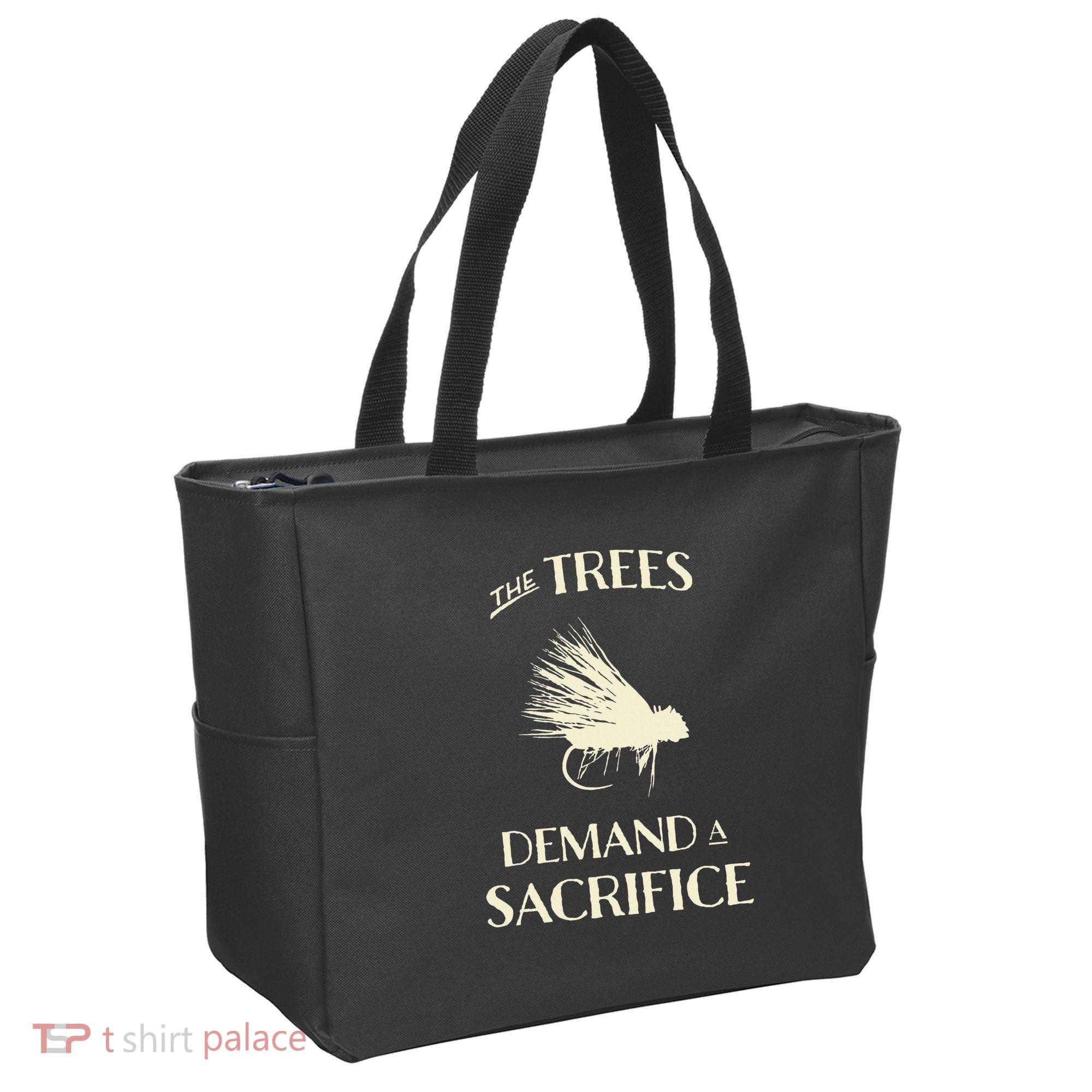 Fly Fishing For Trout Funny Fly Casting Tote Bag