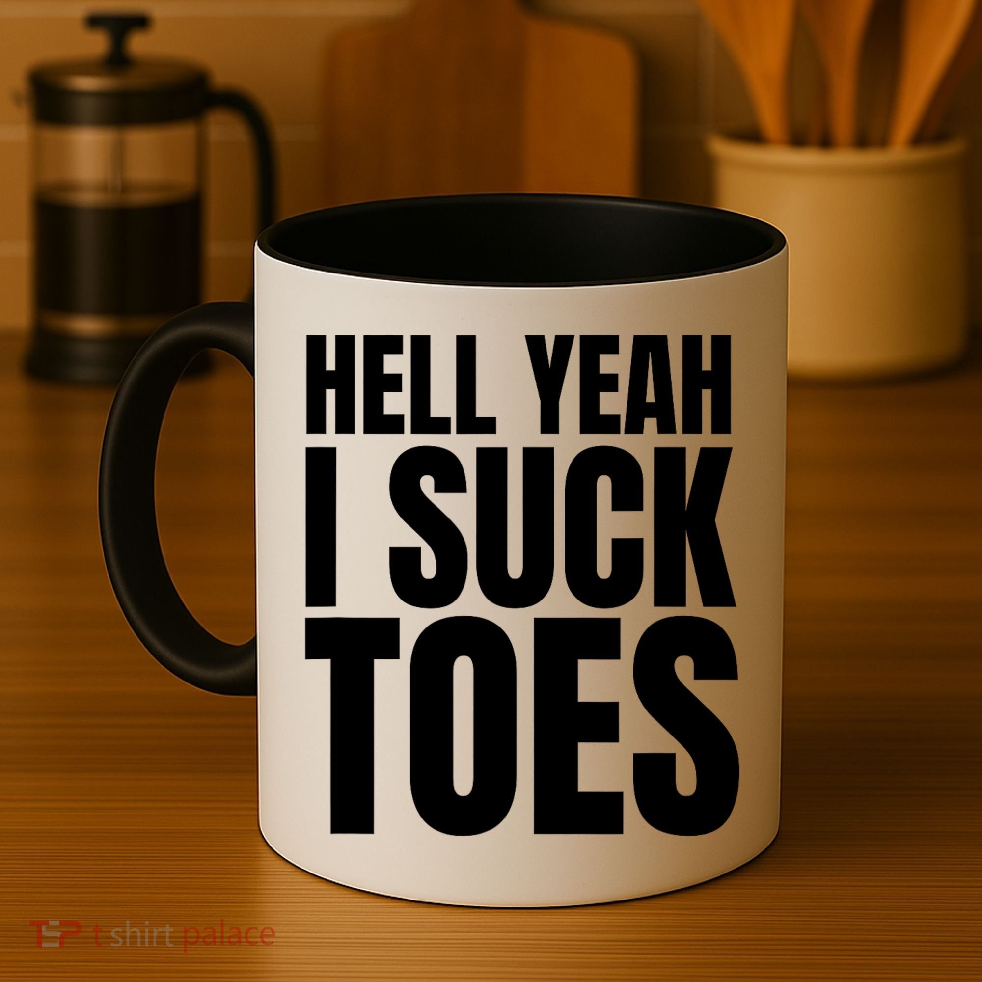 Funny Foot Fetish Sucking Toes Joke Hell Yeah I Suck Toes Coffee Mug