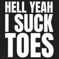 Funny Foot Fetish Sucking Toes Joke Hell Yeah I Suck Toes Golf Towel thumb 3