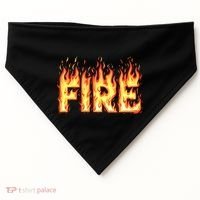 Fire Flame Fire And Ice Costume USA-Made Doggie Bandana thumb 0