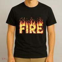 Fire Flame Fire And Ice Costume T-Shirt thumb 3
