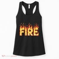 Fire Flame Fire And Ice Costume Women's Tank Top thumb 0