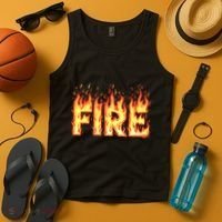 Fire Flame Fire And Ice Costume Tank Top thumb 4