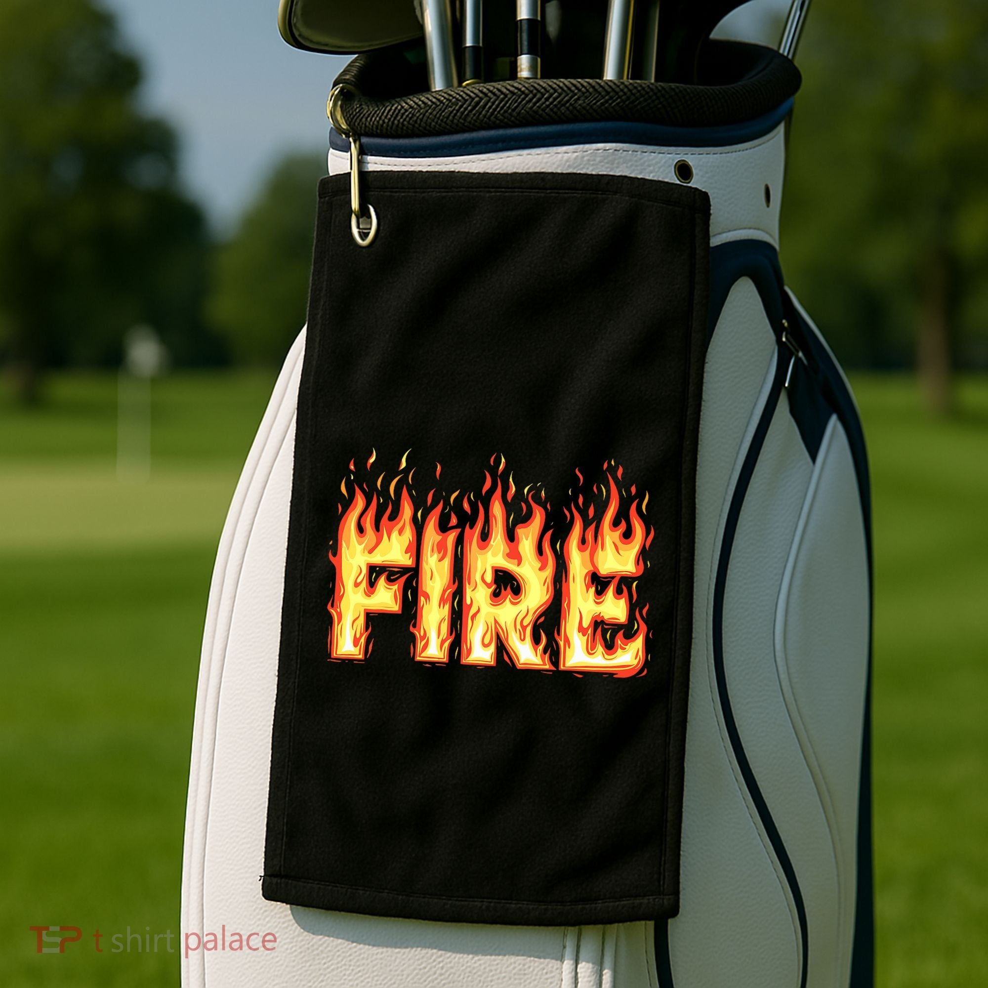 Fire Flame Fire And Ice Costume Golf Towel