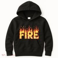 Fire Flame Fire And Ice Costume Kids Hoodie thumb 0