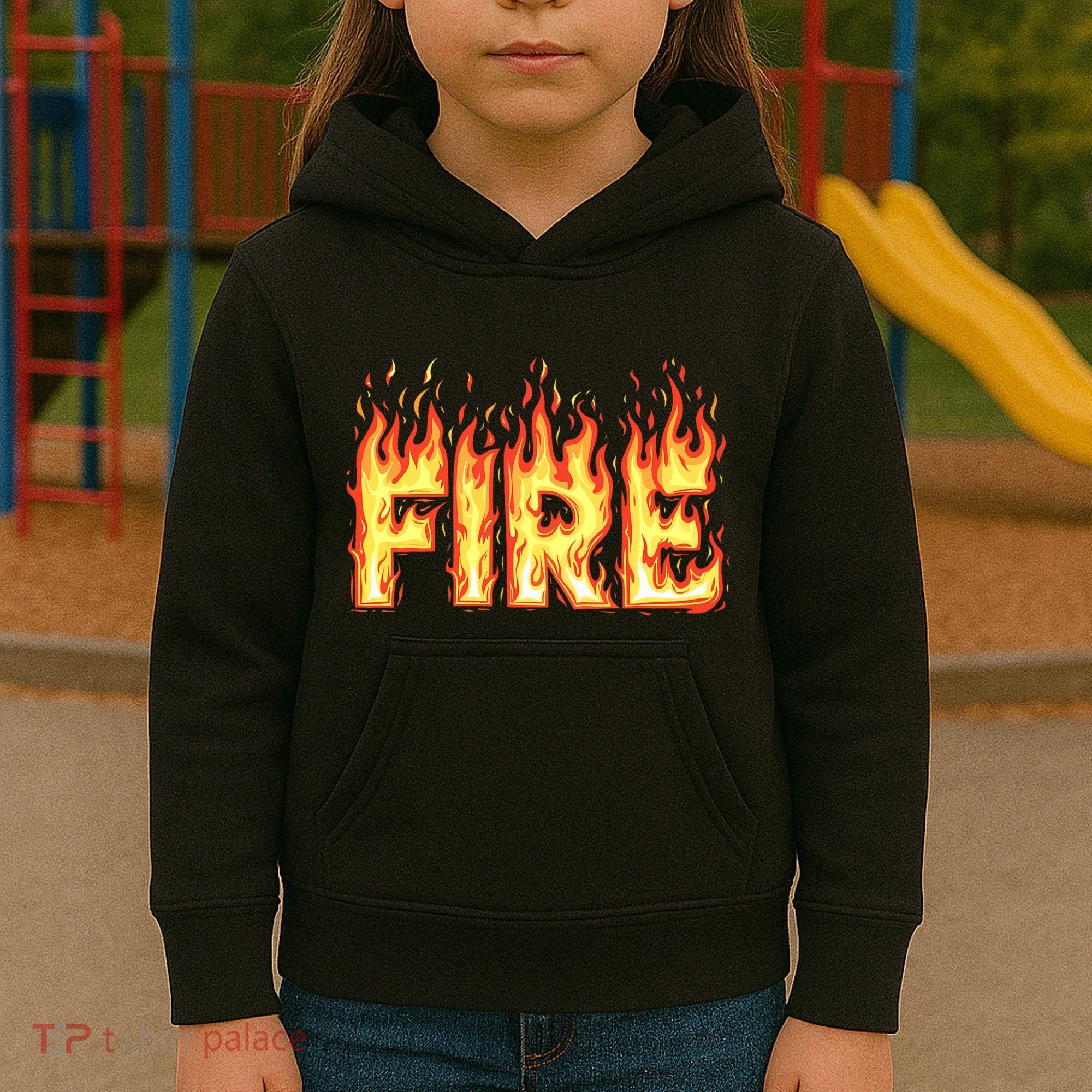 Fire Flame Fire And Ice Costume Kids Hoodie