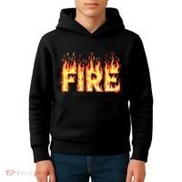Fire Flame Fire And Ice Costume Kids Hoodie thumb 4