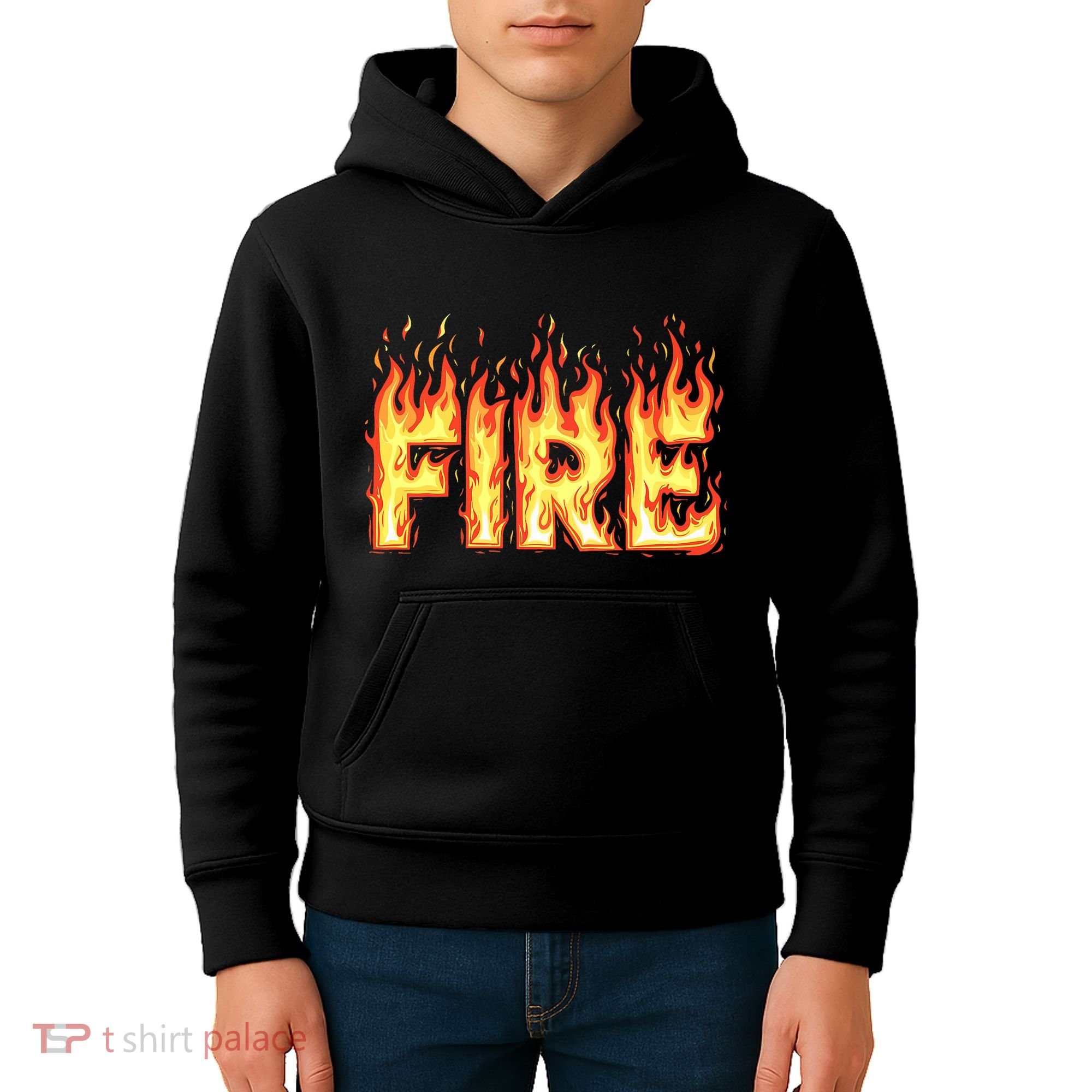 Fire Flame Fire And Ice Costume Kids Hoodie