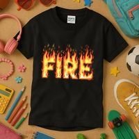 Fire Flame Fire And Ice Costume Kids T-Shirt thumb 3