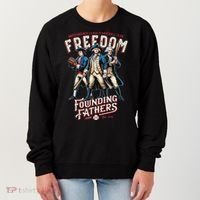 Freedom Founding Fathers Retro Minor League Baseball Team Women's Sweatshirt thumb 0