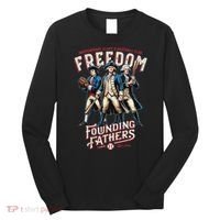 Freedom Founding Fathers Retro Minor League Baseball Team Long Sleeve Shirt thumb 0
