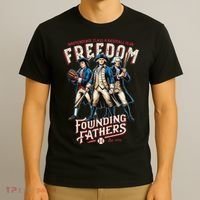 Freedom Founding Fathers Retro Minor League Baseball Team T-Shirt thumb 3