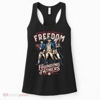 Freedom Founding Fathers Retro Minor League Baseball Team Women's Tank Top thumb 0