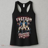 Freedom Founding Fathers Retro Minor League Baseball Team Women's Tank Top thumb 3