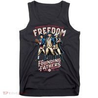 Freedom Founding Fathers Retro Minor League Baseball Team Tank Top thumb 0