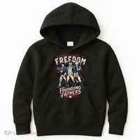 Freedom Founding Fathers Retro Minor League Baseball Team Kids Hoodie thumb 0