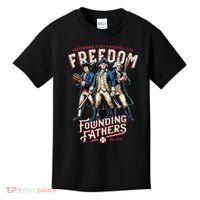 Freedom Founding Fathers Retro Minor League Baseball Team Kids T-Shirt thumb 0