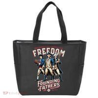Freedom Founding Fathers Retro Minor League Baseball Team Tote Bag thumb 0
