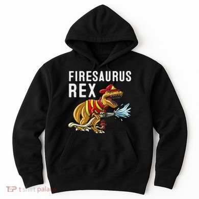Funny Firemen Firefighter Gift Dino Cool Firesaurus Rex Hoodie