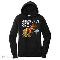 Funny Firemen Firefighter Gift Dino Cool Firesaurus Rex Women's Hoodie thumb 0