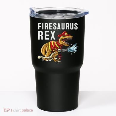 Funny Firemen Firefighter Gift Dino Cool Firesaurus Rex Tumbler