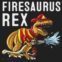 Funny Firemen Firefighter Gift Dino Cool Firesaurus Rex Tumbler thumb 3