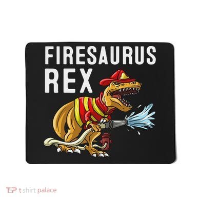 Funny Firemen Firefighter Gift Dino Cool Firesaurus Rex Mousepad