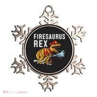 Funny Firemen Firefighter Gift Dino Cool Firesaurus Rex Ornament thumb 0