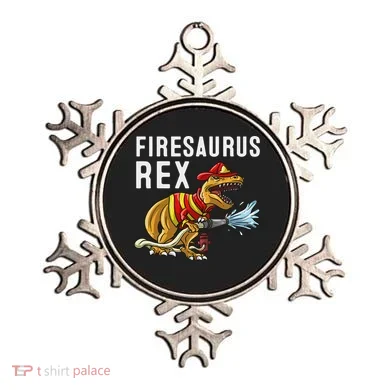 Funny Firemen Firefighter Gift Dino Cool Firesaurus Rex Ornament