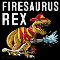 Funny Firemen Firefighter Gift Dino Cool Firesaurus Rex Women's Tank Top thumb 5