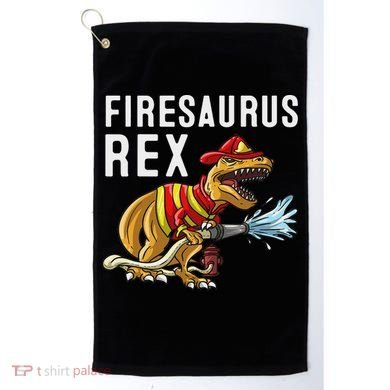 Funny Firemen Firefighter Gift Dino Cool Firesaurus Rex Golf Towel