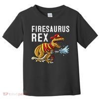Funny Firemen Firefighter Gift Dino Cool Firesaurus Rex Toddler T-Shirt thumb 0
