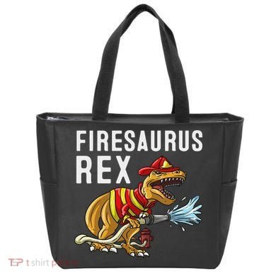Funny Firemen Firefighter Gift Dino Cool Firesaurus Rex Tote Bag