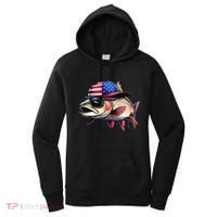 Funny Fishing & Fisherman Rainbow Trout American Flag Women's Hoodie thumb 0