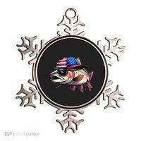 Funny Fishing & Fisherman Rainbow Trout American Flag Ornament thumb 0