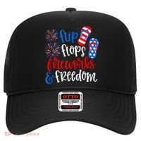 Flip Flops Fireworks And Freedom 4th Of July Us Flag Hat thumb 0